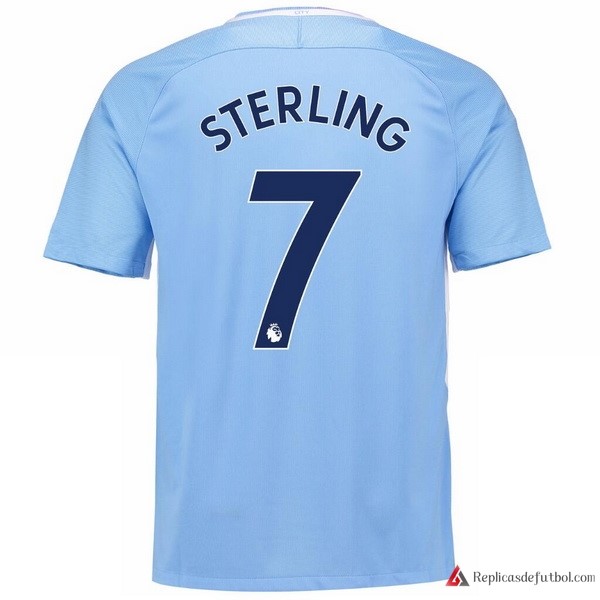 Camiseta Manchester City Primera equipación Sterling 2017-2018